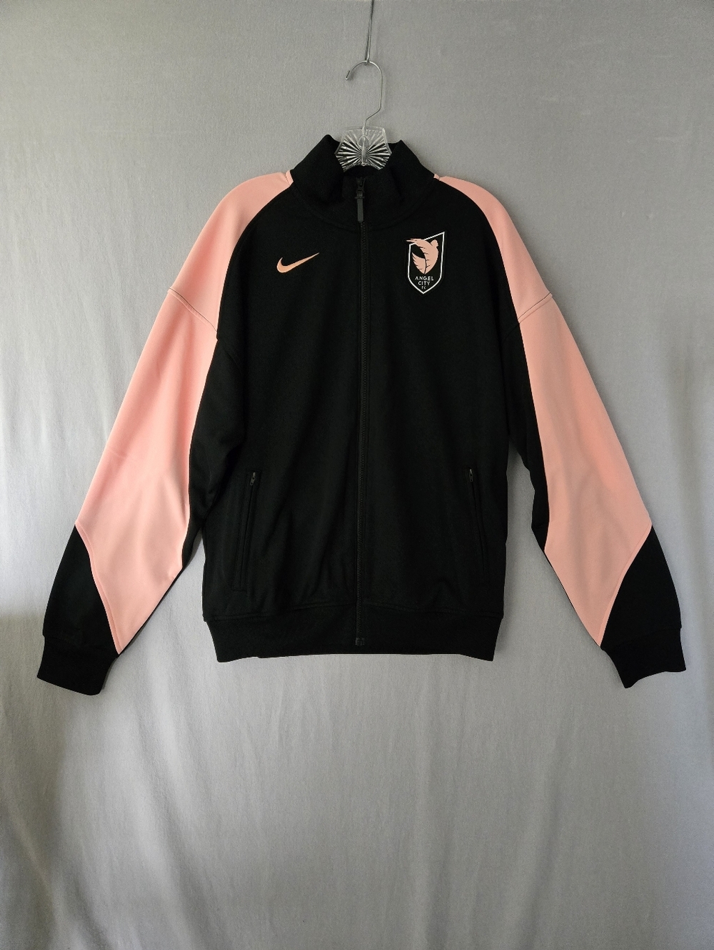 Nike Angel City FC Unisex Anthem Jacket Size Small Black Pink Soccer
